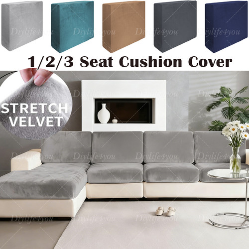 Velvet stretch sofa seat - stretch,