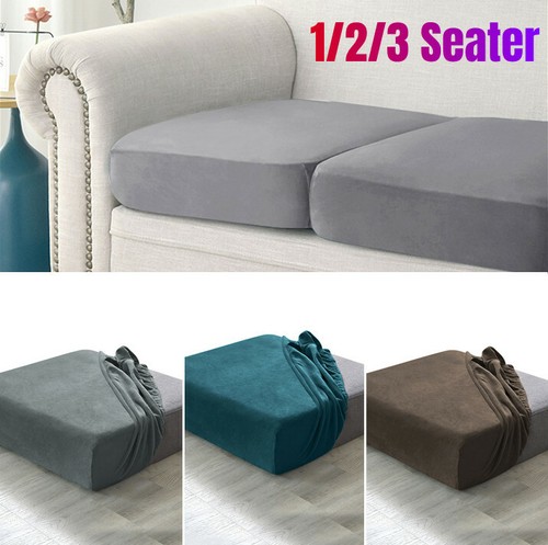 Seater stretch velvet sofa - 1-3,