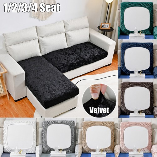 Stretch crushed velvet sofa - velvet,