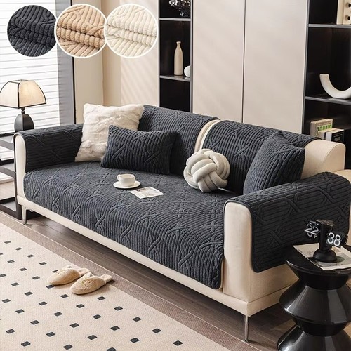 Thick plush sofa cover 4 - plush, 1-4