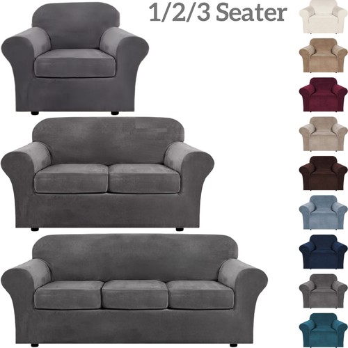 Thick velvet sofa - velvet, 1/2/3