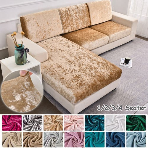 Crushed velvet sofa seat - velvet,