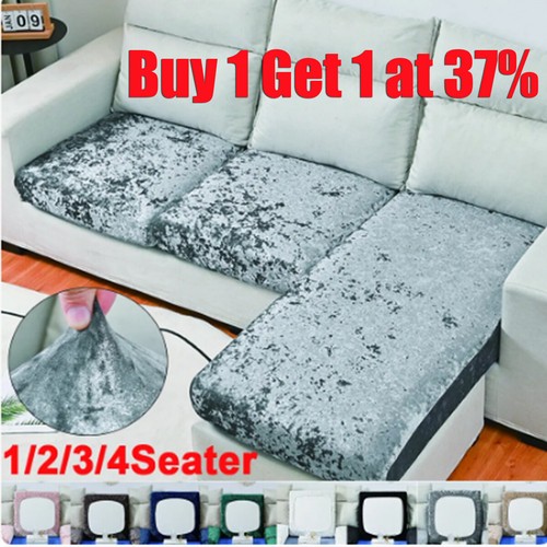 Crushed velvet sofa seat - sofa,